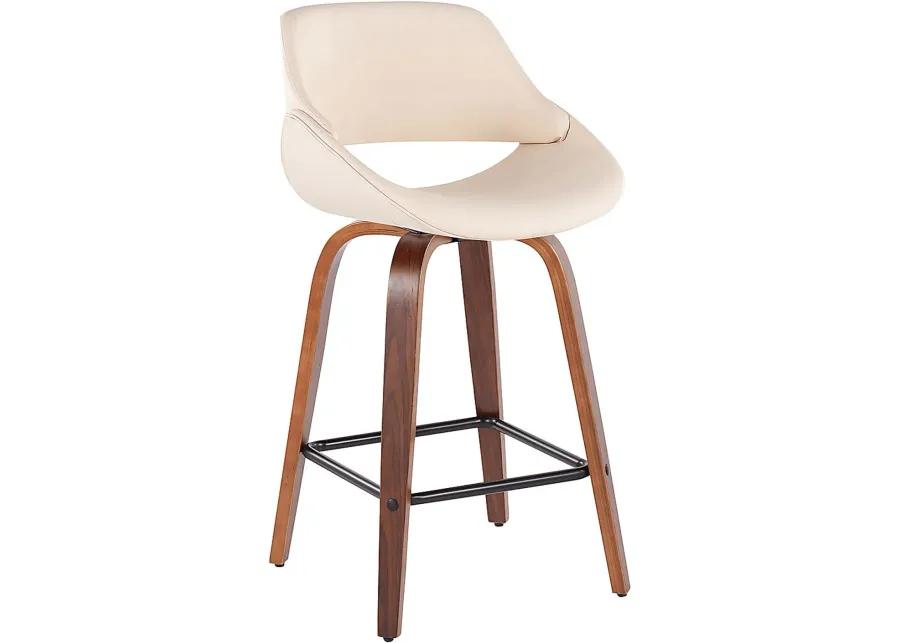 Irenor Cream Counter Height Stool, Set of 2