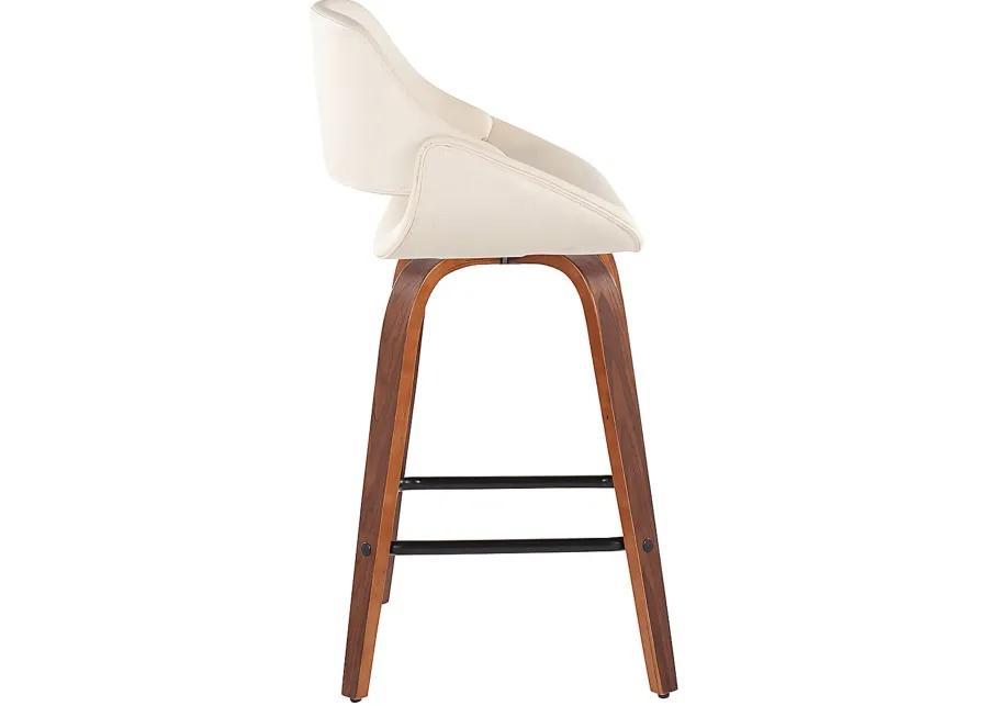 Irenor Cream Counter Height Stool, Set of 2