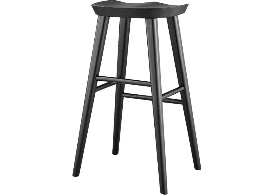 Bresland Black Bar Stool