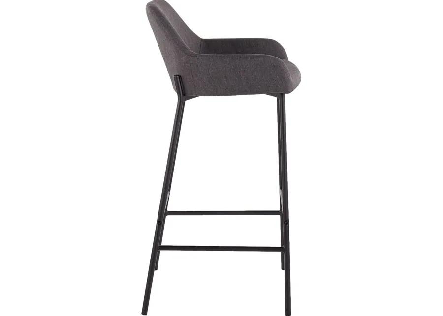 Rimcrest II Charcoal Barstool Set of 2