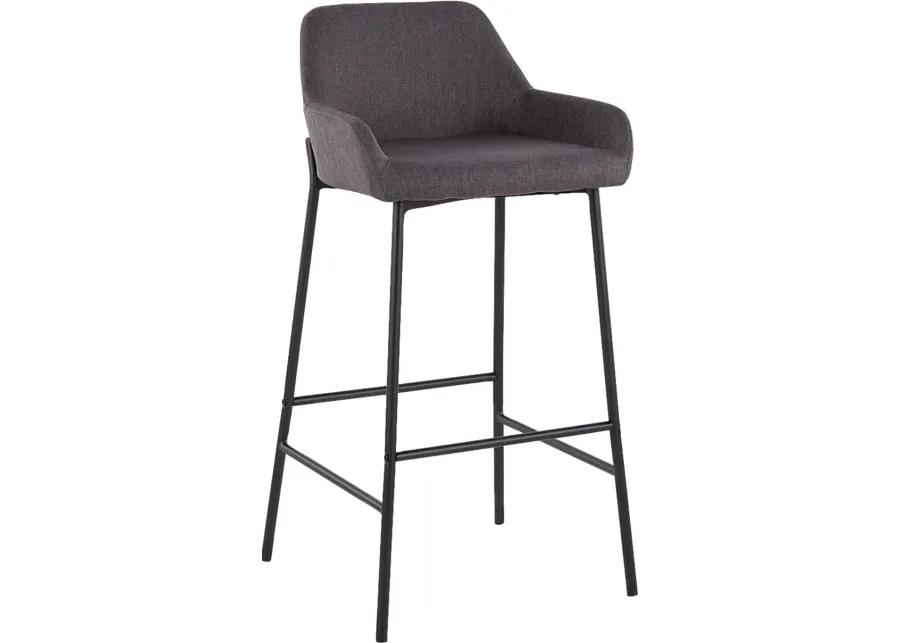 Rimcrest II Charcoal Barstool Set of 2