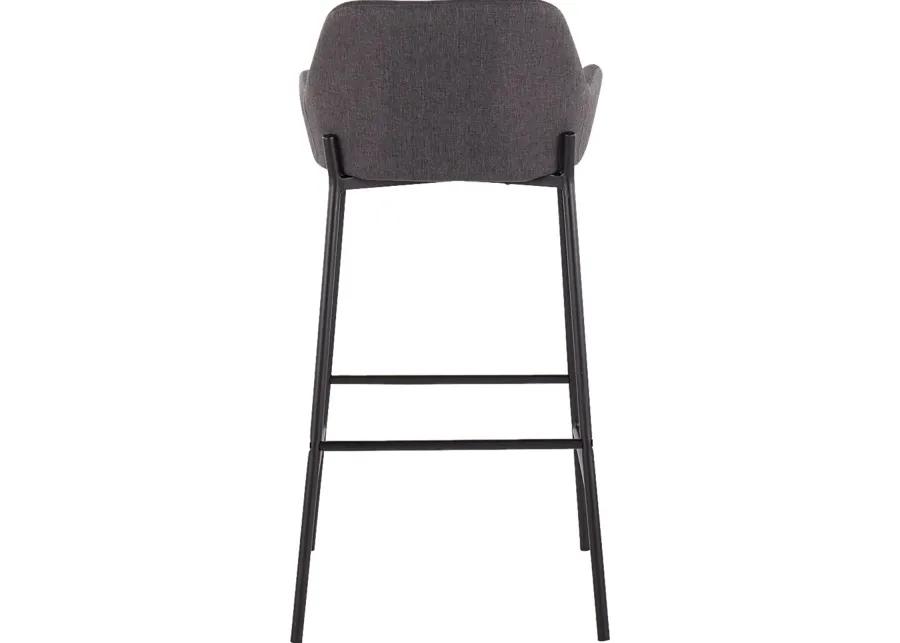 Rimcrest II Charcoal Barstool Set of 2