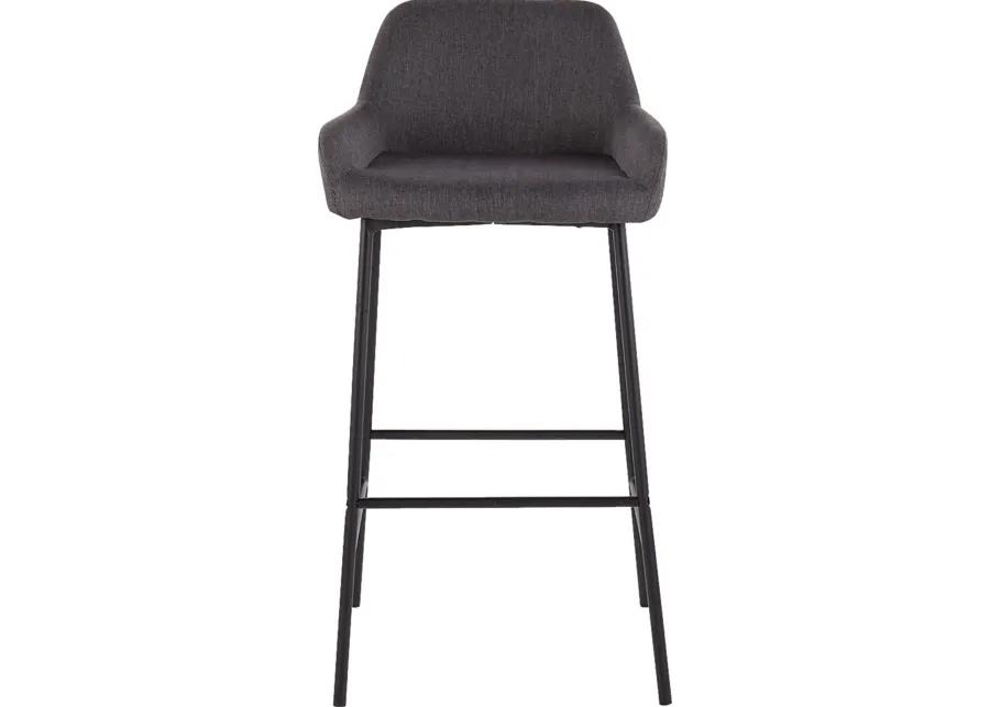 Rimcrest II Charcoal Barstool Set of 2