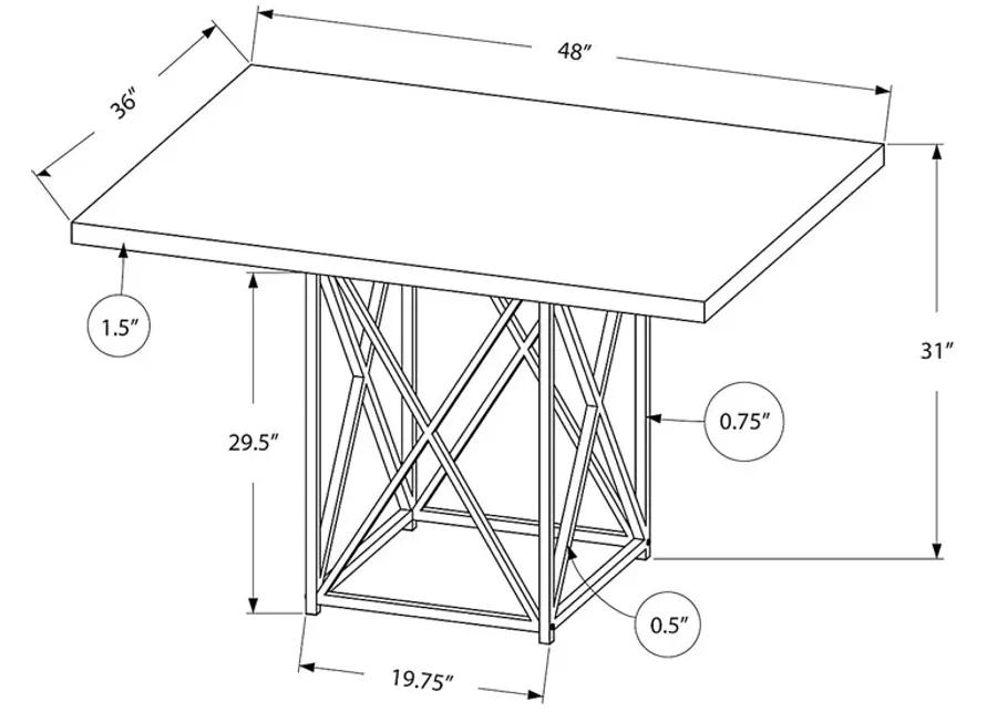 Addine Brown Dining Table