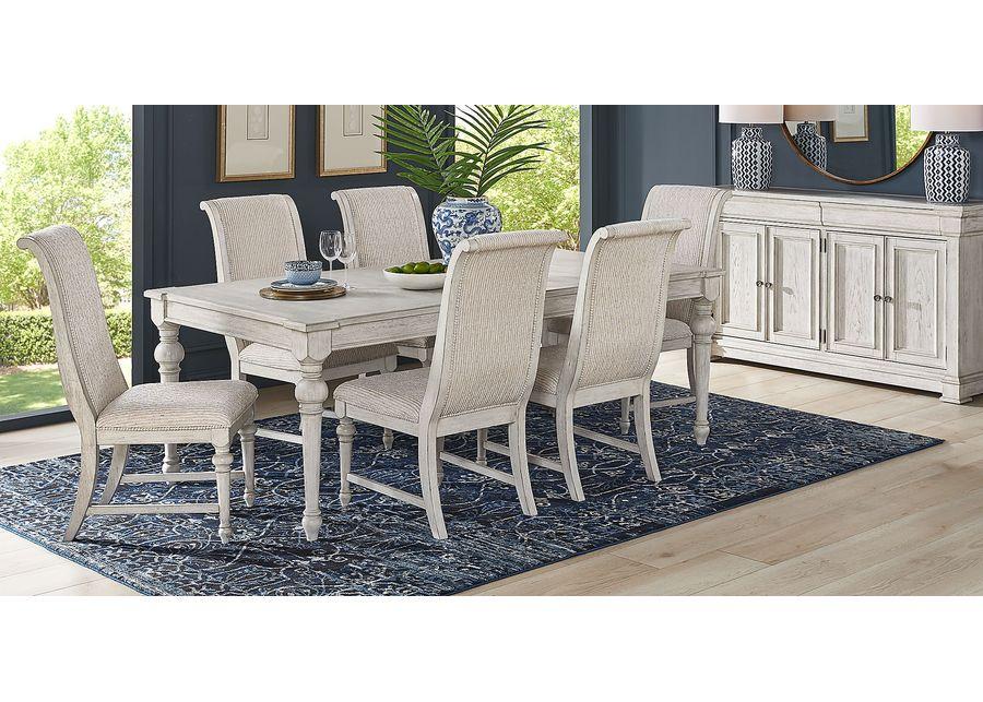 Landon Creek White Rectangle Dining Table