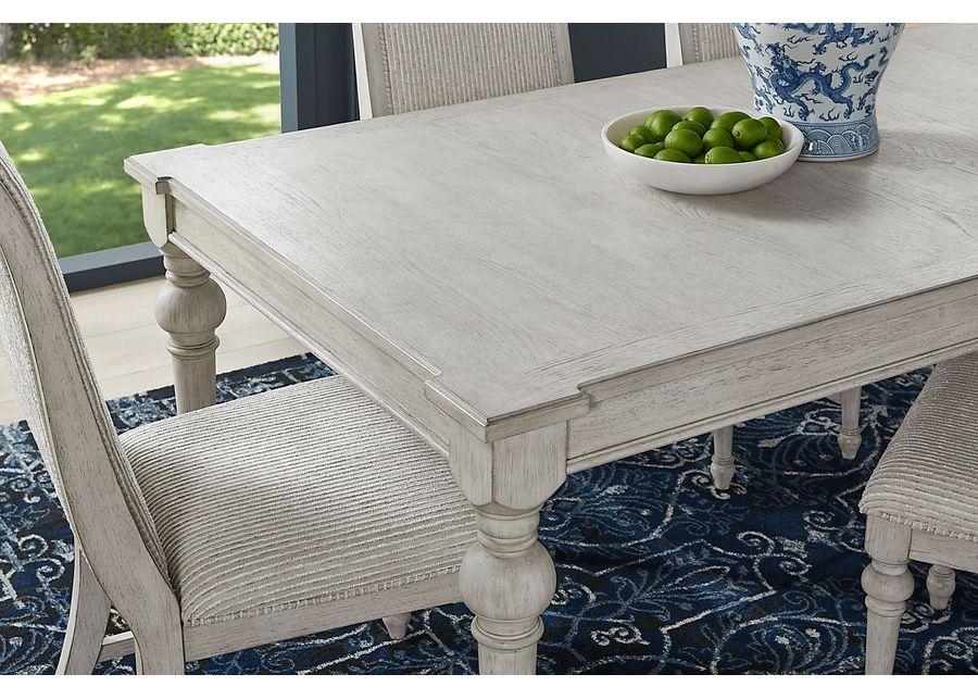 Landon Creek White Rectangle Dining Table