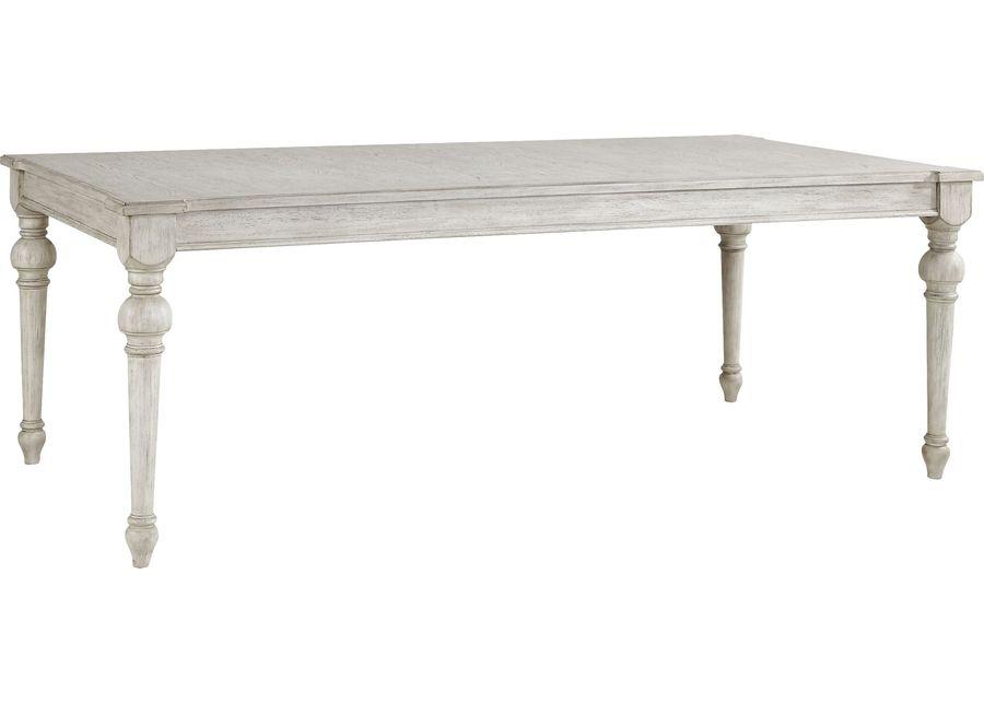 Landon Creek White Rectangle Dining Table