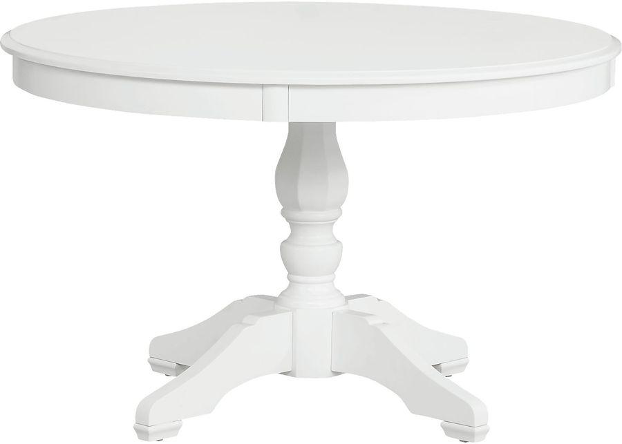 Chesterman White 5 Pc Round Dining Room