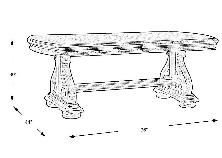 Armitage Brown Dining Table