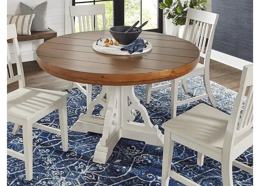 Wicklow Hills White Round Dining Table