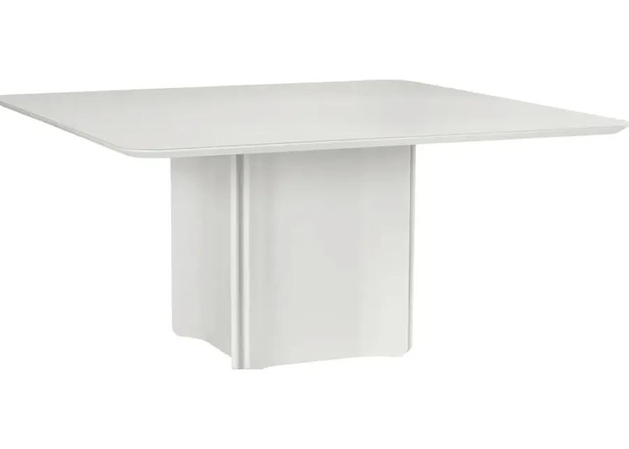 Tobian White Square Dining Table