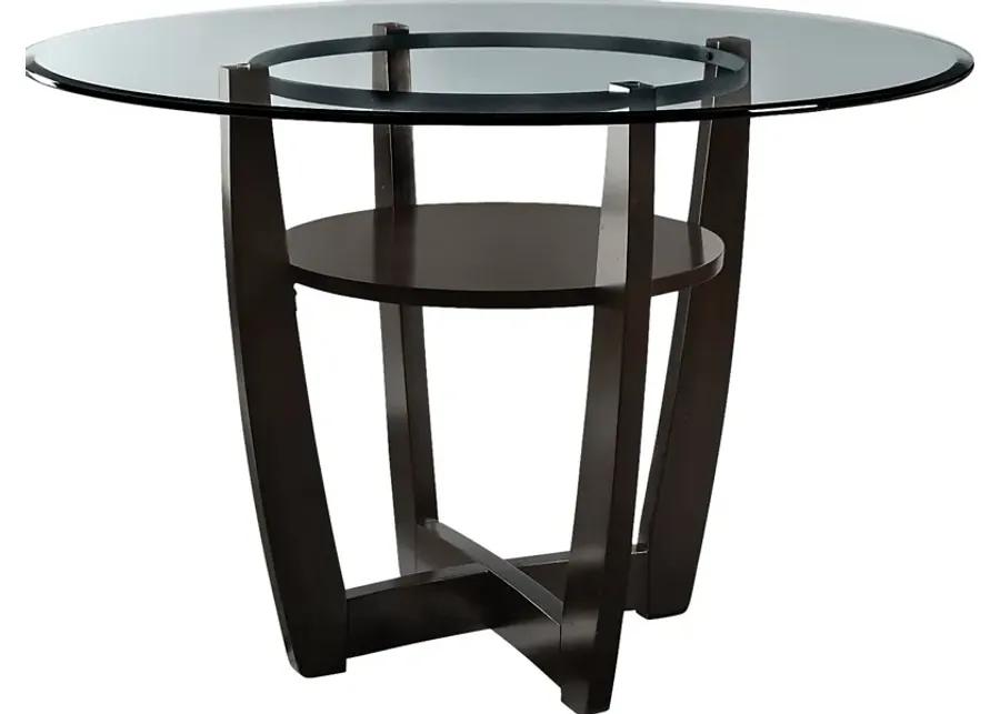 Ciara Espresso 48 in. Round Counter Height Dining Table