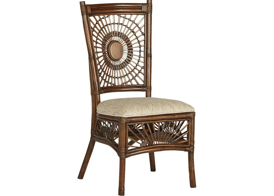 Island Sunrise Brown Side Chair