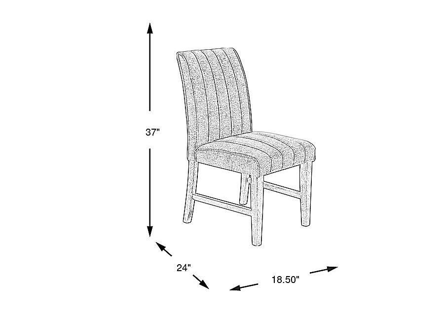 Kendall White Side Chair with Black Legs