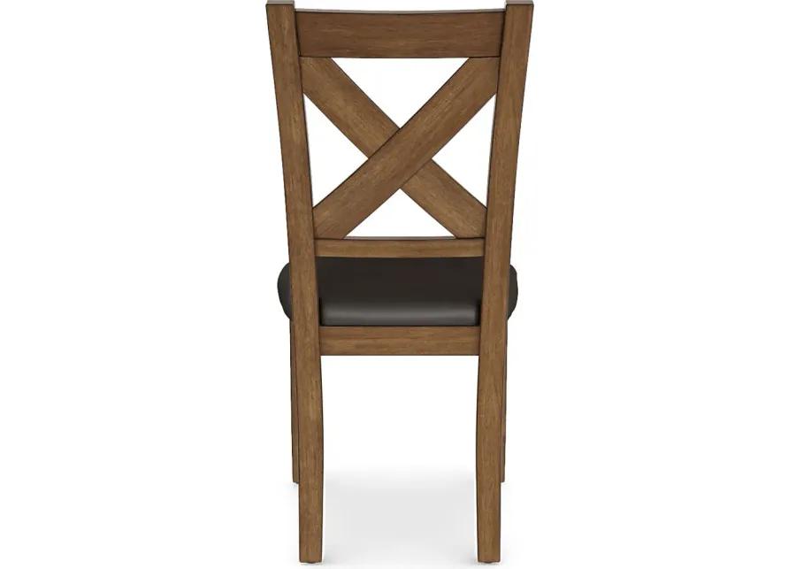 Acorn Cottage Brown X-Back Side Chair