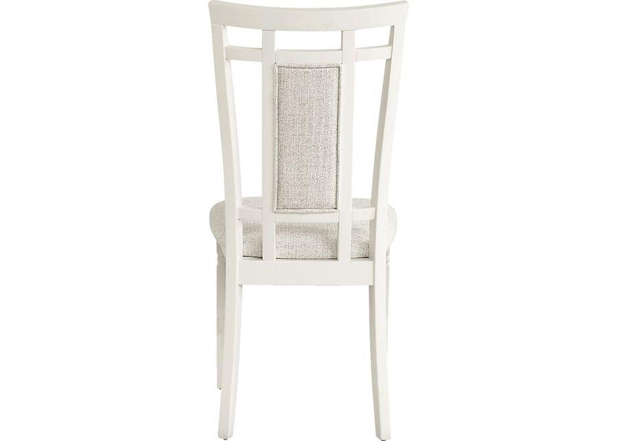 Winslow White 5 Pc Rectangle Dining Room with Upholstered Chairs