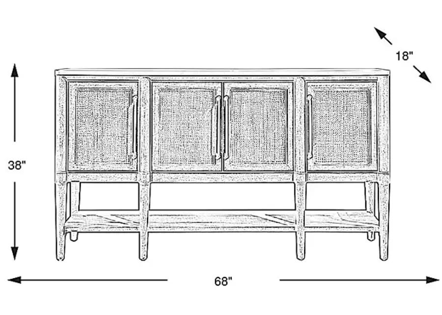 Oakwood Terrace Sand Sideboard