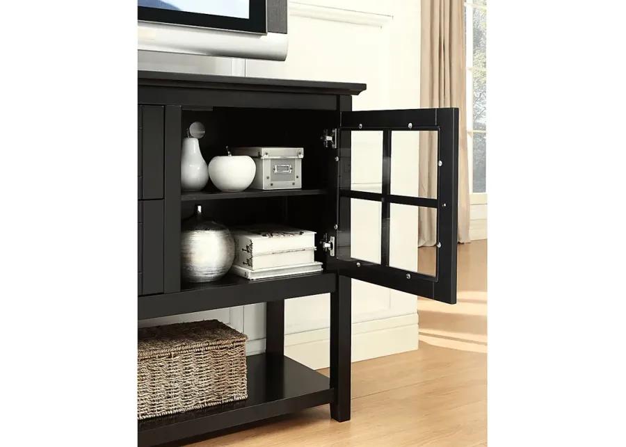 Columby Black Buffet 52 in. Console Table