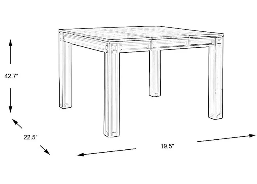 Adelson Black Counter Height Dining Table