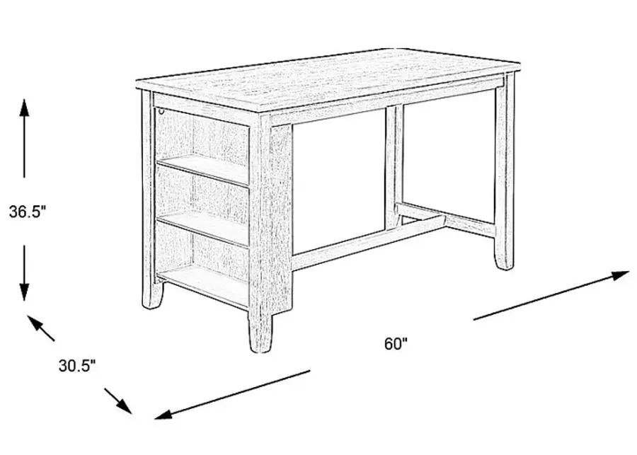 Lamartine Gray Counter Height Dining Table