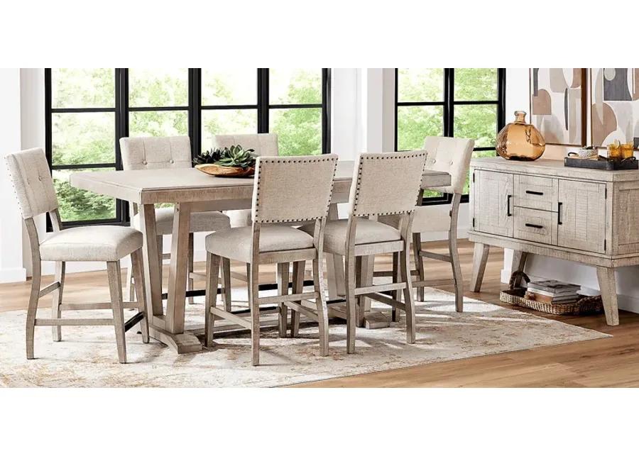 Hill Creek Natural 5 Pc Counter Height Dining Room