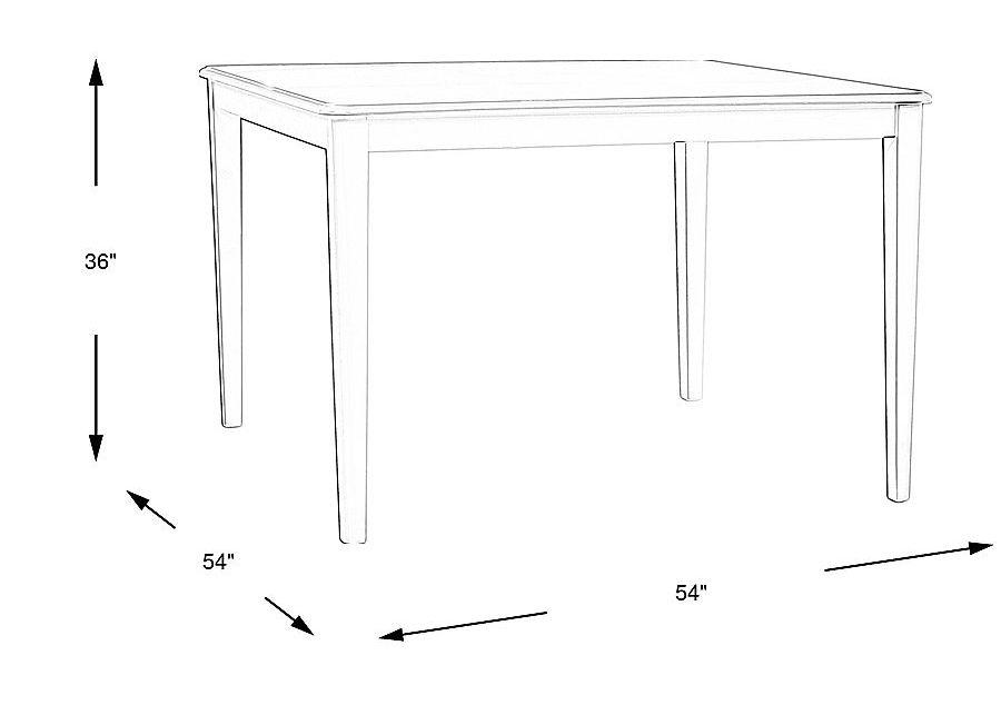 Chesterman White Counter Height Dining Table