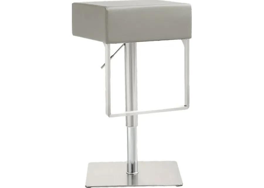 Cadiz Gray Adjustable Swivel Barstool