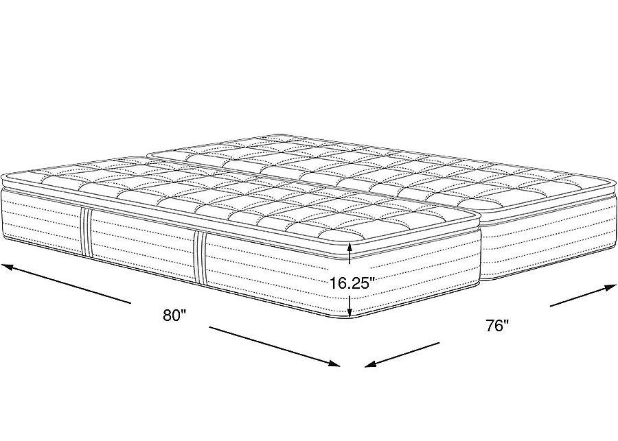 Beautyrest Black Series Two Plush Pillow Top Split King Mattress (2 TWXL)