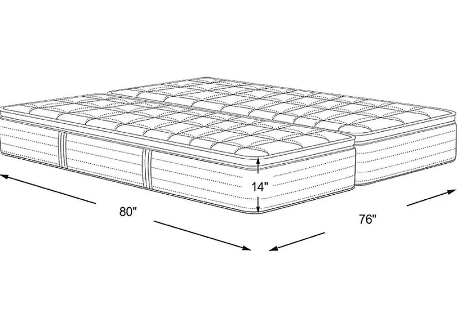 Stearns and Foster Lux Hybrid Soft Split King Mattress (2 TWXL)