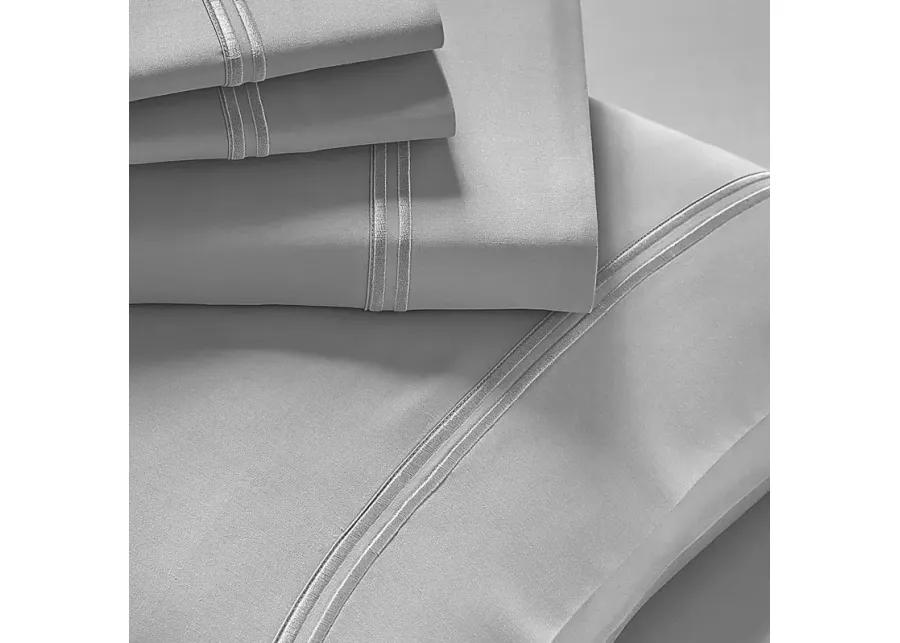 PureCare Premium Refreshing Lyocell Dove Gray 4 Pc Split California King Bed Sheet Set