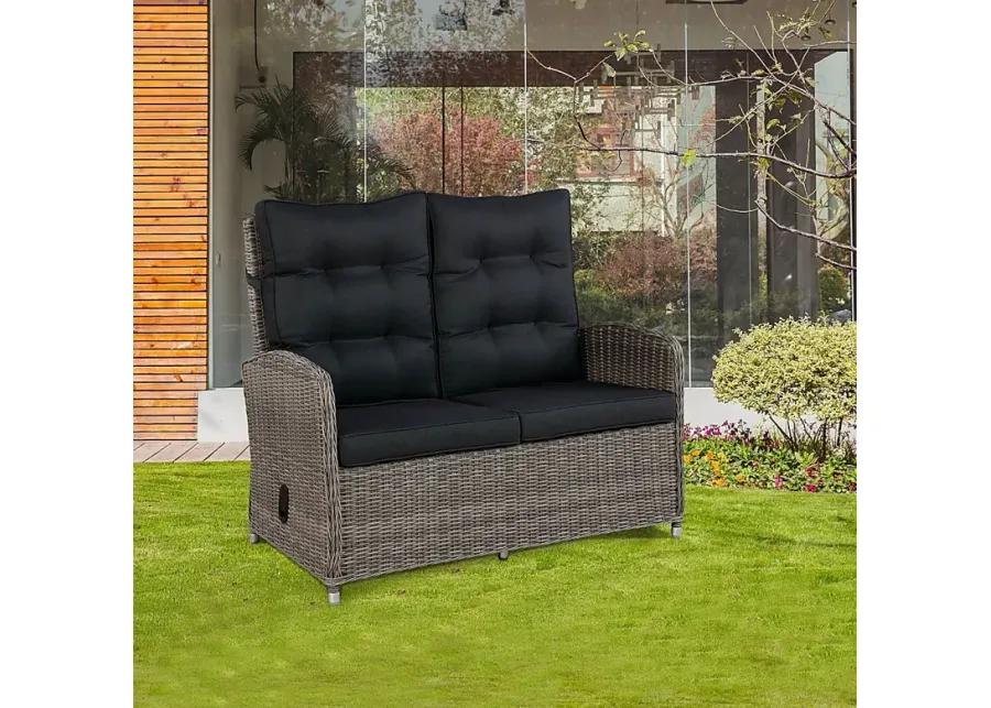 Gumstand Gray Outdoor Loveseat