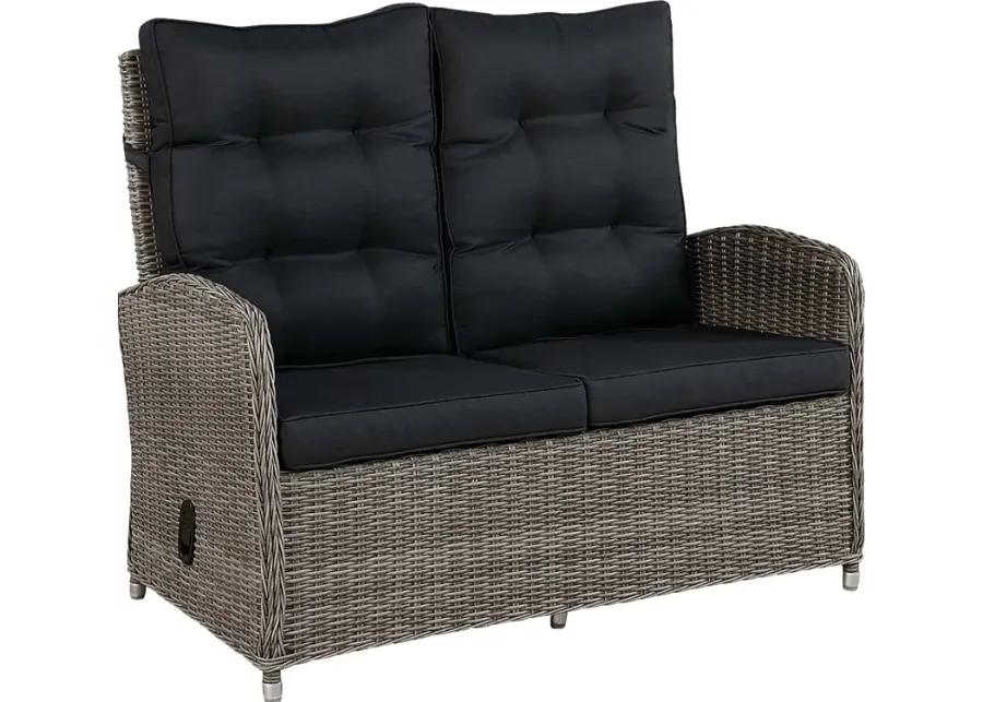 Gumstand Gray Outdoor Loveseat