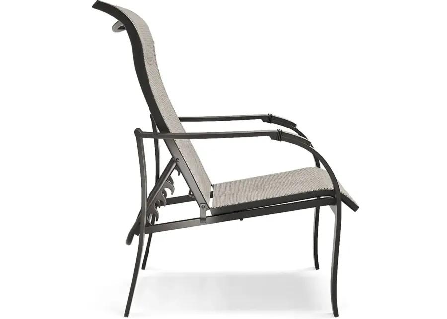 Windy Isle Bronze Outdoor Adjustable Chair