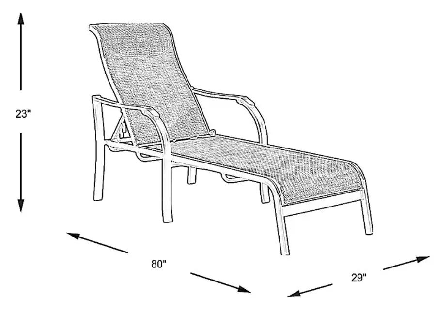 Windy Isle Sand Outdoor Chaise