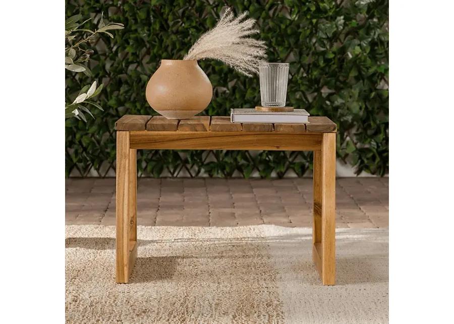 Outdoor Guilmere Natural End Table