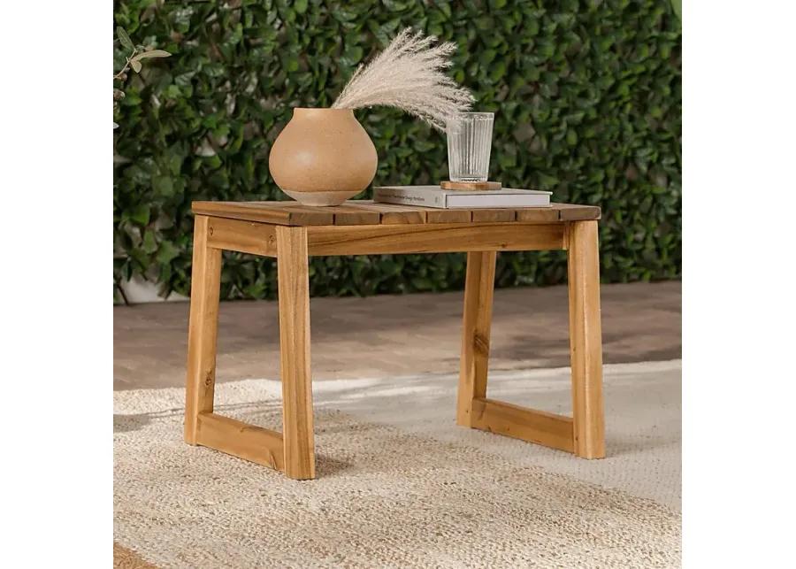 Outdoor Guilmere Natural End Table