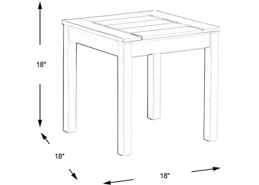 Addy Gray Outdoor End Table