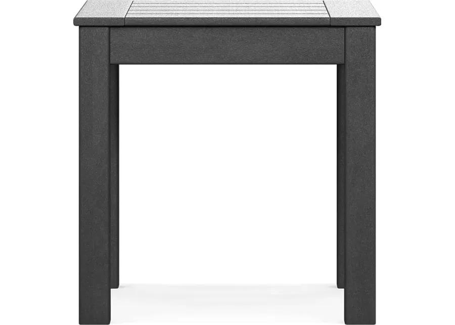 Addy Black Outdoor End Table