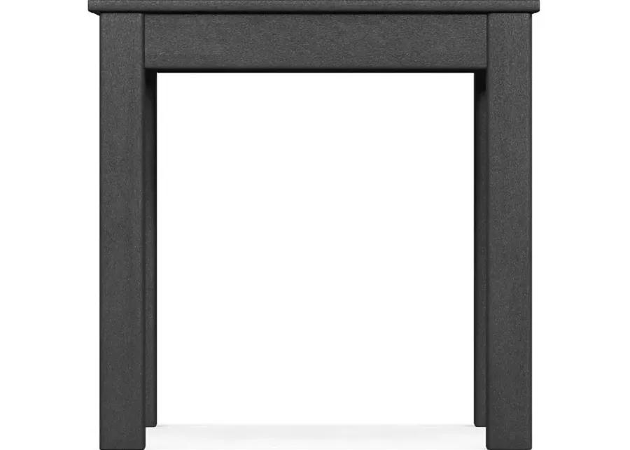 Addy Black Outdoor End Table