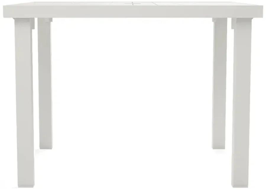 Park Walk White 40 in. Square Outdoor Dining Table