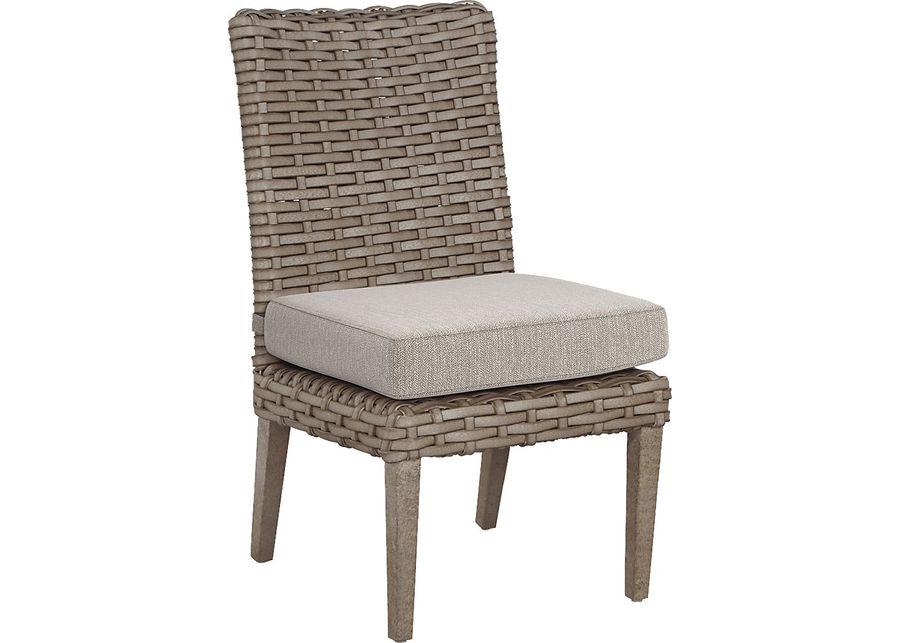 Siesta Key Driftwood 5 Pc 42 In. Square Outdoor Dining Set with Twine Cushions