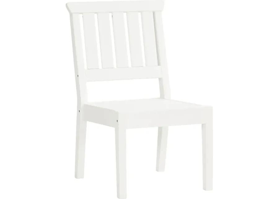 Eastlake White Outdoor Side Chair
