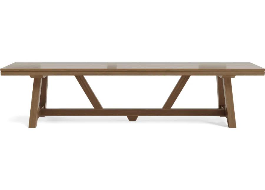 Patmos Tan 78 in. Outdoor Dining Bench