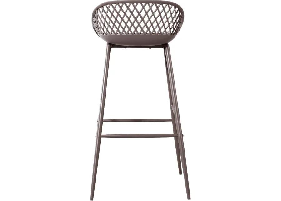 Belcross Gray Outdoor Barstool