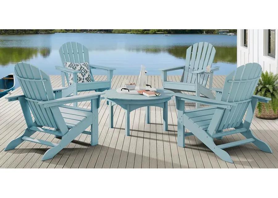 Addy Sky 5 Pc Round Outdoor Chat Seating Set