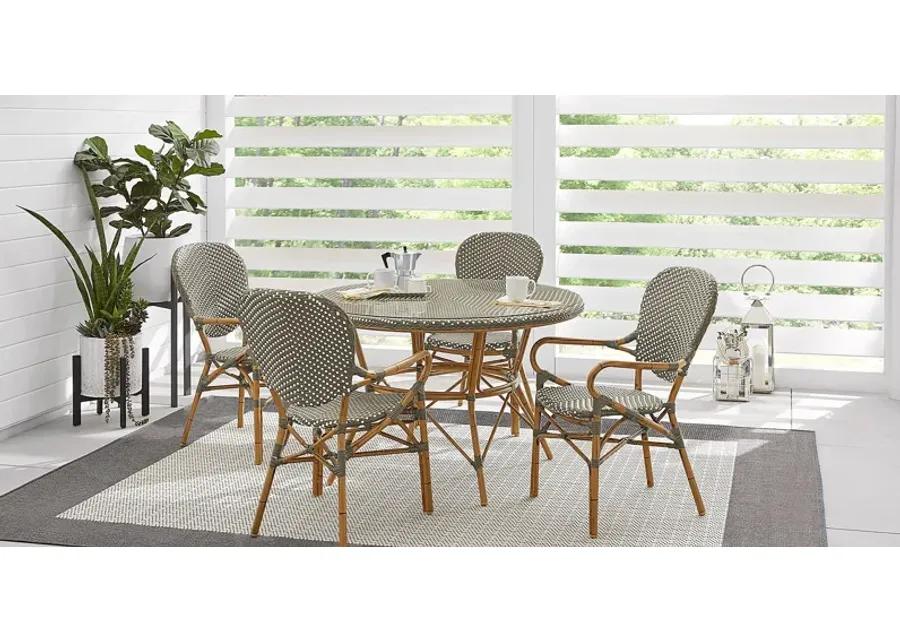 Juliette Gray 5 Pc Outdoor Dining Set