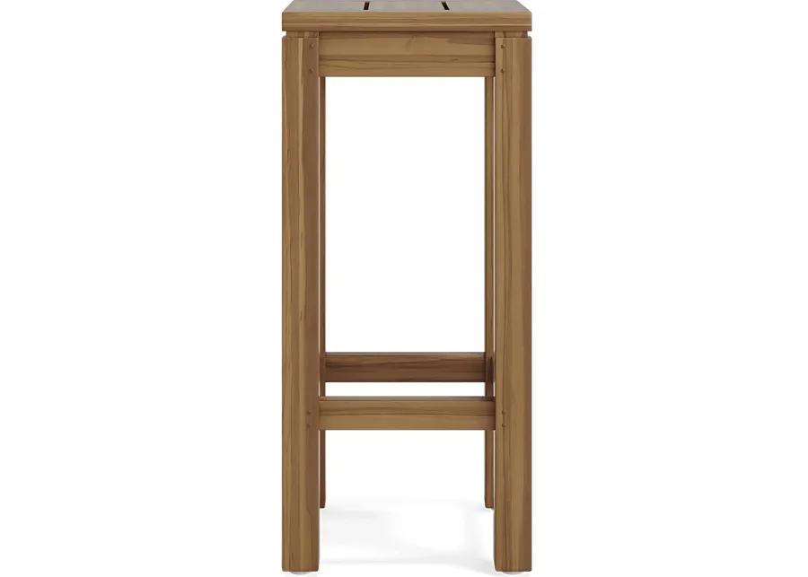 Patmos Teak Outdoor Barstool