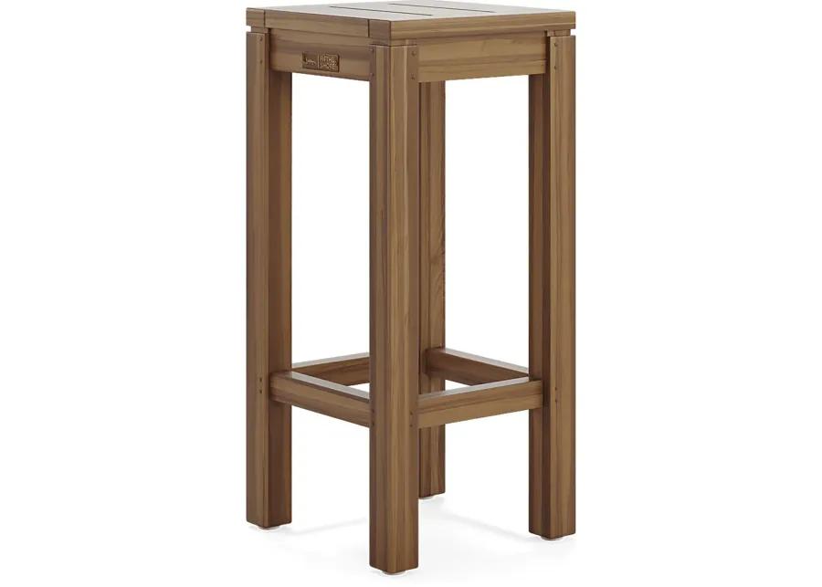 Patmos Teak Outdoor Barstool