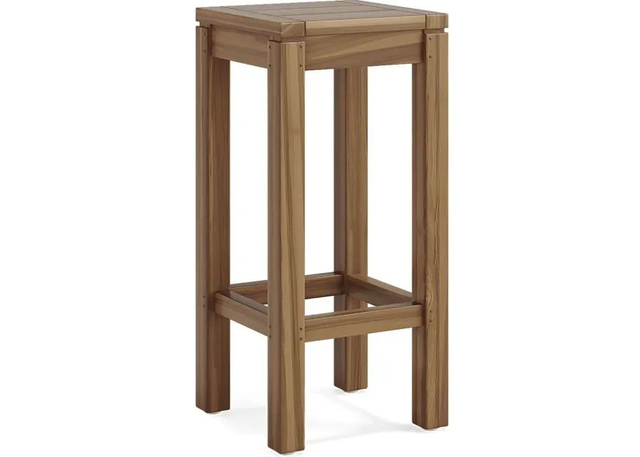 Patmos Teak Outdoor Barstool