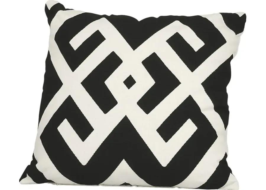 Sassandra Black Indoor/Outdoor Accent Pillow, Set of 2